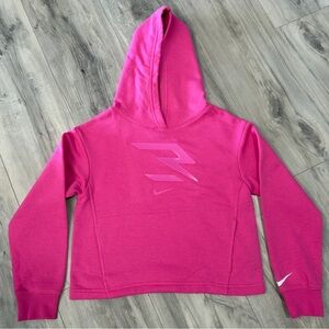 Nike Hot Pink Pullover Hoodie with Logo Tag
